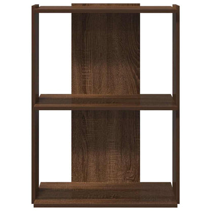 Bücherregal 3 Böden Braun Eichen-Optik 60x30x80cm Holzwerkstoff