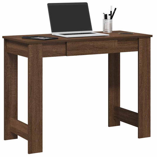 Schreibtisch Braun Eichen-Optik 100x45x75 cm Holzwerkstoff