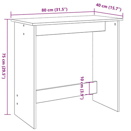 Schreibtisch Weiß 80×40×75 cm Holzwerkstoff