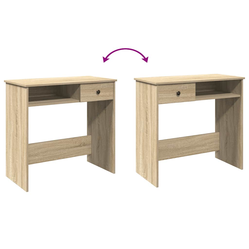 Schreibtisch Sonoma-Eiche 80x40x75 cm Holzwerkstoff