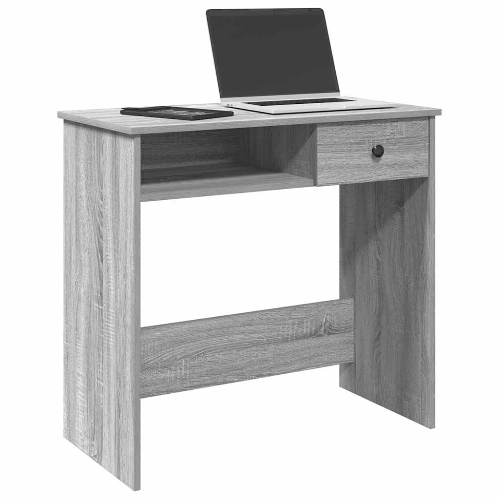 Schreibtisch Grau Sonoma 80x40x75 cm Holzwerkstoff