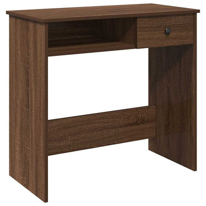 Schreibtisch Braun Eichen-Optik 80x40x75 cm Holzwerkstoff