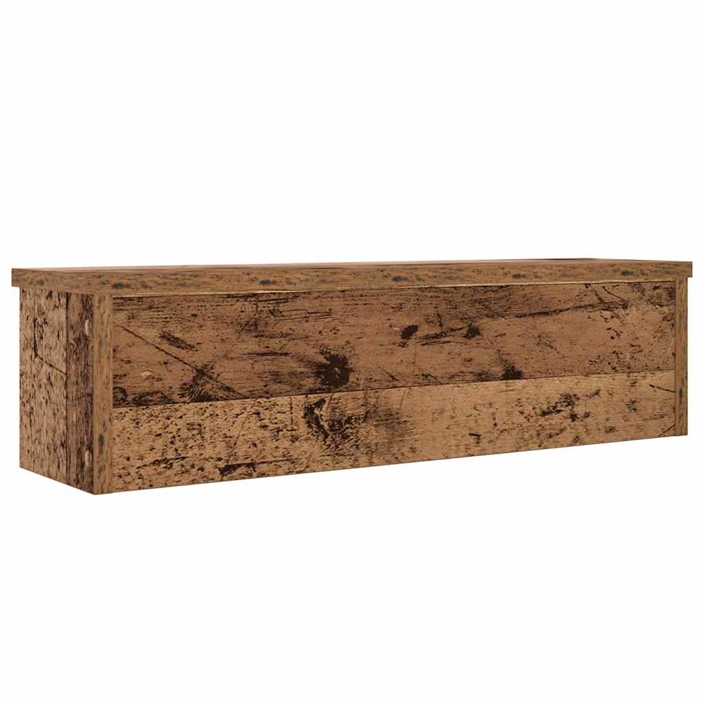 Küchenregal Stapelbar Altholz-Optik 60x15x16 cm Holzwerkstoff