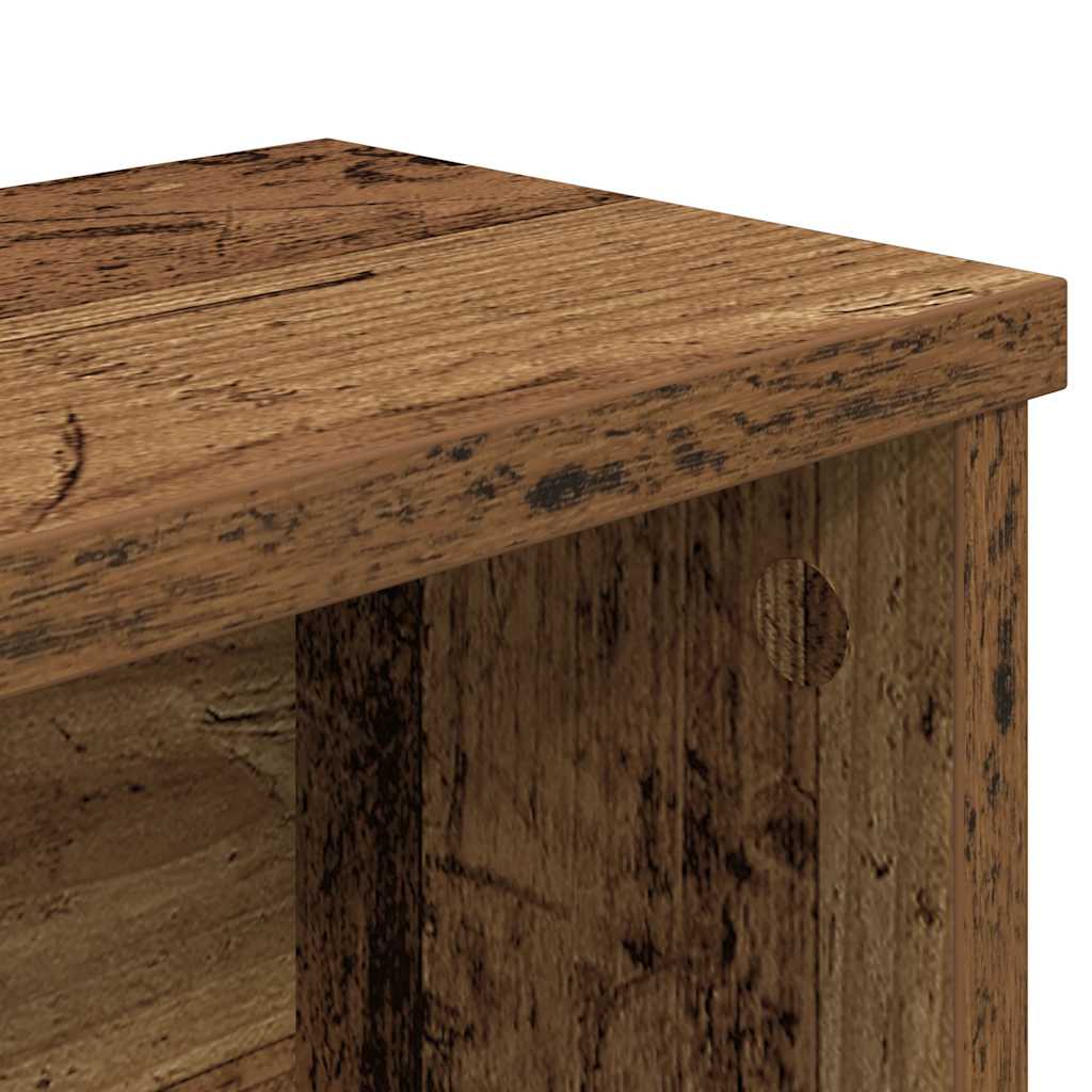 Küchenregal Stapelbar Altholz-Optik 60x15x16 cm Holzwerkstoff
