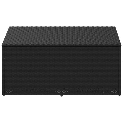 Garten-Auflagenbox Schwarz 110x50x58 cm Poly Rattan