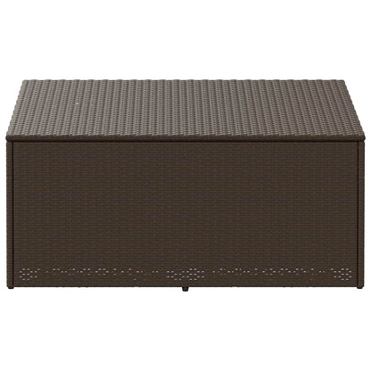 Garten-Auflagenbox Braun 110x50x58 cm Poly Rattan