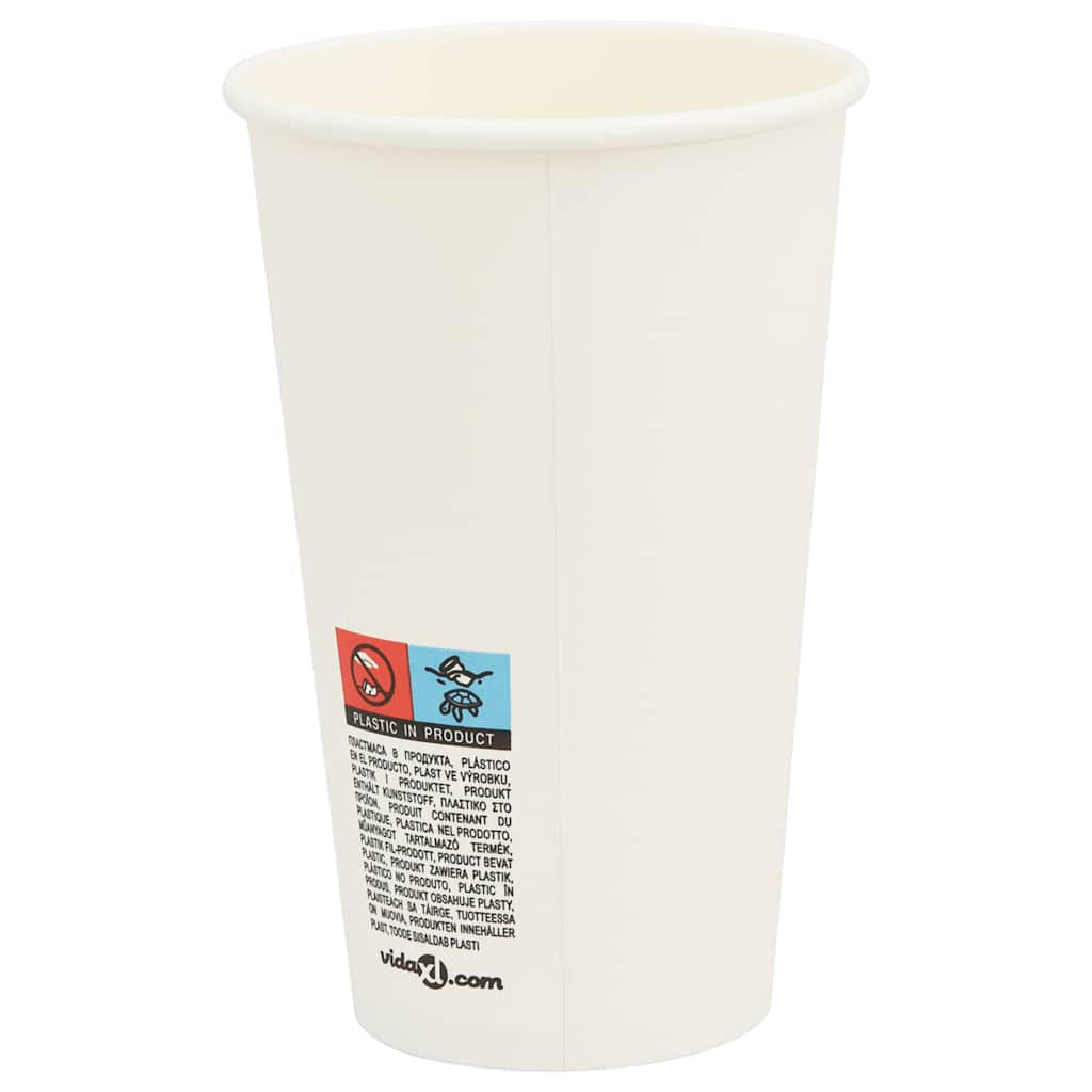 Pappbecher mit Deckeln 1000 Stk. 16oz 400ml