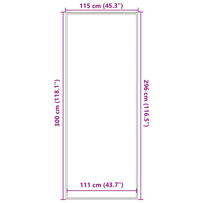 Fußmatte Anthrazit 115x300 cm