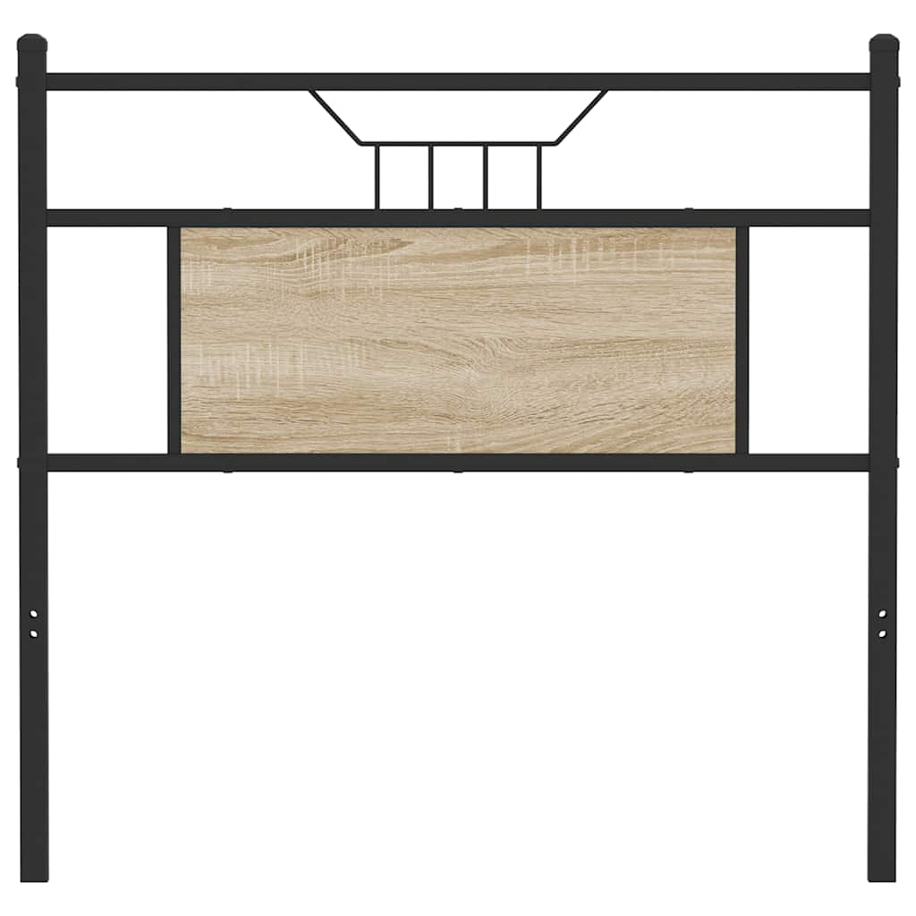 Kopfteil Sonoma-Eiche 75 cm Holzwerkstoff und Stahl