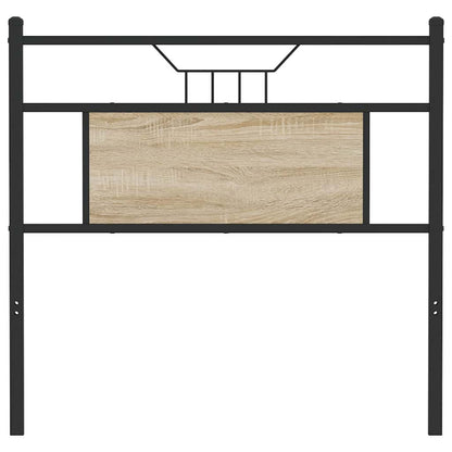 Kopfteil Sonoma-Eiche 90 cm Holzwerkstoff und Stahl