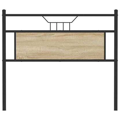 Kopfteil Sonoma-Eiche 100 cm Holzwerkstoff und Stahl