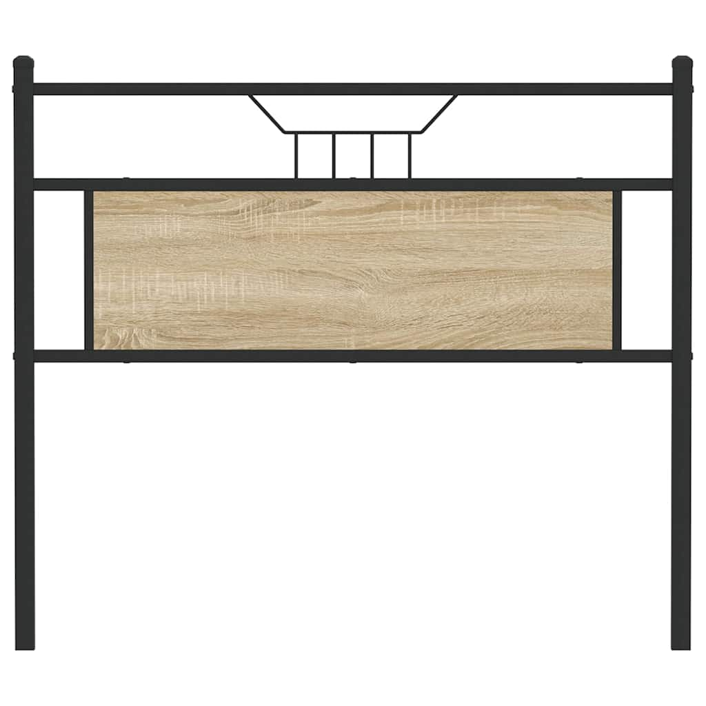 Kopfteil Sonoma-Eiche 107 cm Holzwerkstoff und Stahl