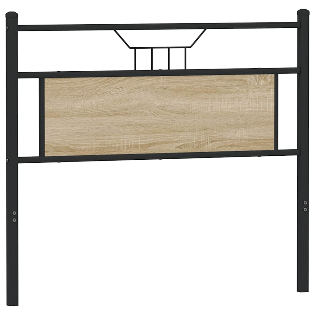 Kopfteil Sonoma-Eiche 107 cm Holzwerkstoff und Stahl