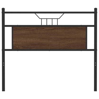 Kopfteil Braun Eichen-Optik 107 cm Holzwerkstoff und Stahl