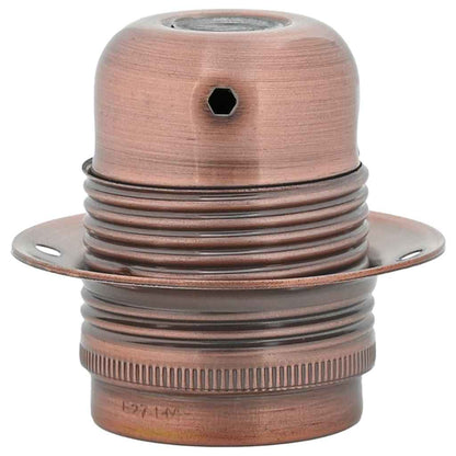 Portalampada, 2 pezzi, bronzo rosso, E27