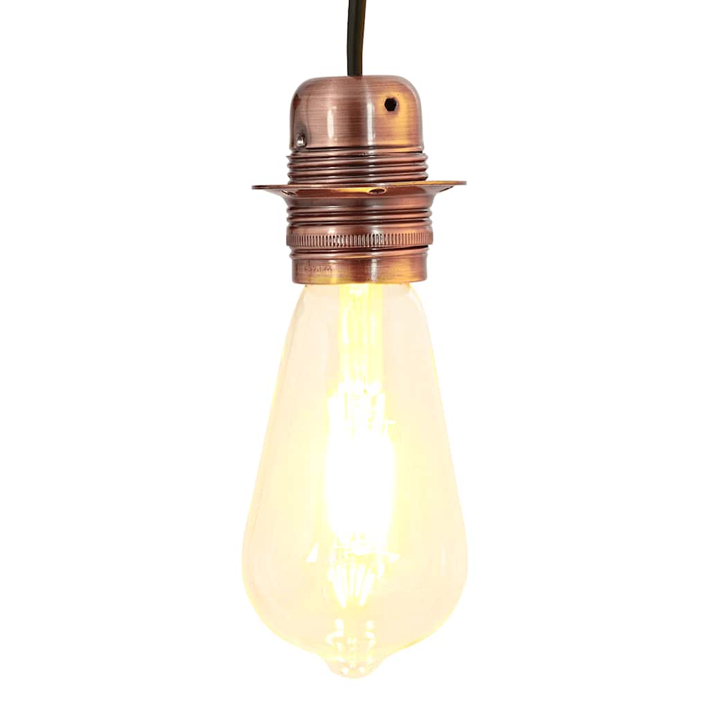 Portalampada, 2 pezzi, bronzo rosso, E27