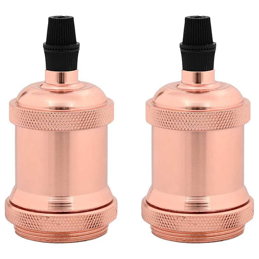 Lampenfassungen 2 Stk. Rosegold E27