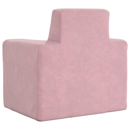 Kindersofa Rosa Weich Plüsch