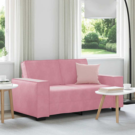 2-Sitzer-Sofa Rosa 120 cm Samt