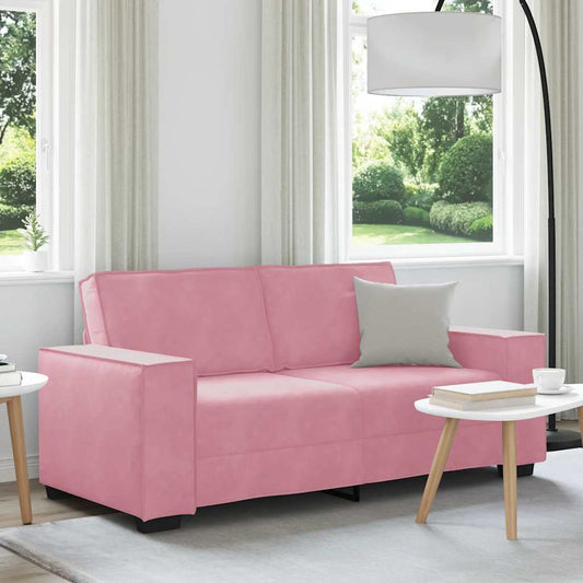 2-Sitzer-Sofa Rosa 140 cm Samt