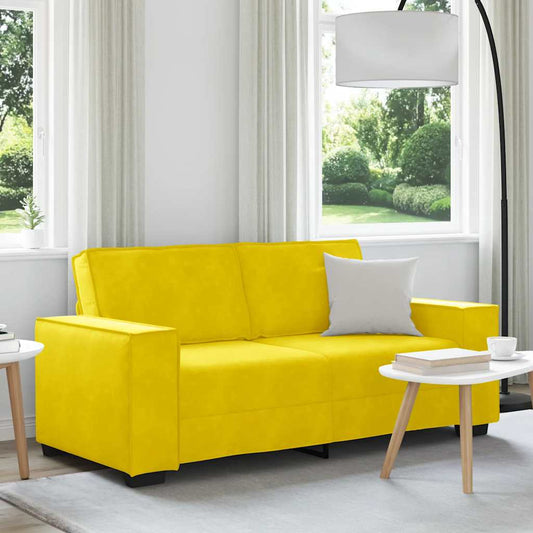 2-Sitzer-Sofa Gelb 140 cm Samt