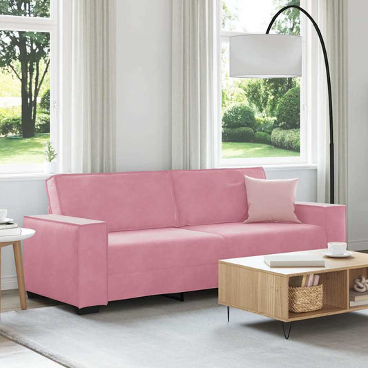 3-Sitzer-Sofa Rosa 180 cm Samt