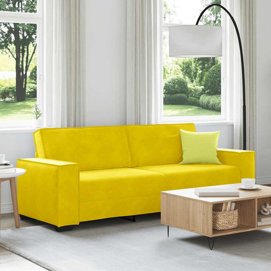 3-Sitzer-Sofa Gelb 180 cm Samt