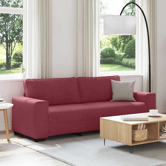 3-Sitzer-Sofa Weinrot 180 cm Stoff