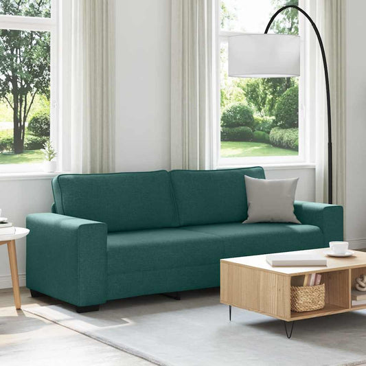 3-Sitzer-Sofa Dunkelgrün 180 cm Stoff