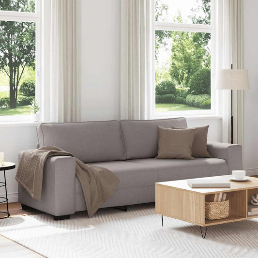 3-Sitzer-Sofa Taupe 180 cm Stoff