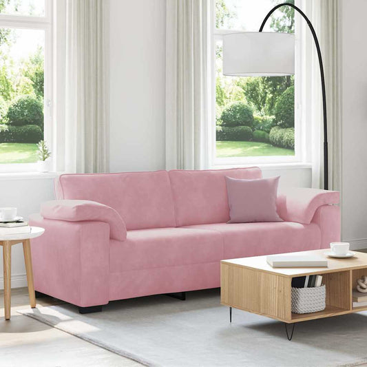 3-Sitzer-Sofa Rosa 178 cm Samt