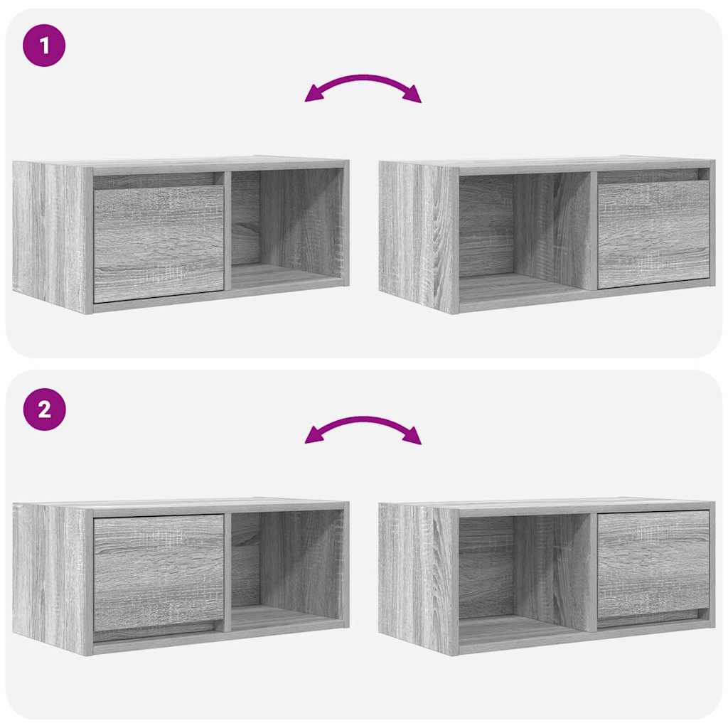 TV-Schrank Grau Sonoma 60x31x25,5 cm Holzwerkstoff