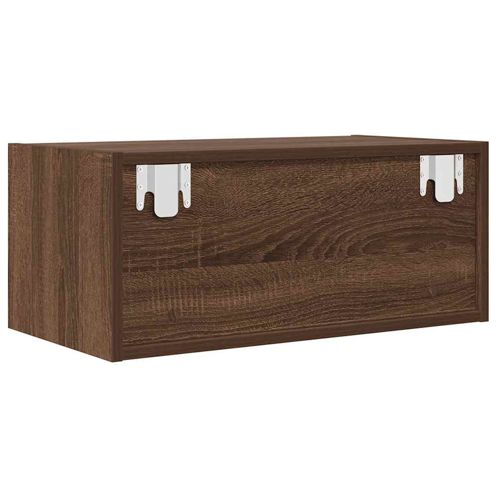 TV-Schrank Braun Eichen-Optik 60x31x25,5 cm Holzwerkstoff