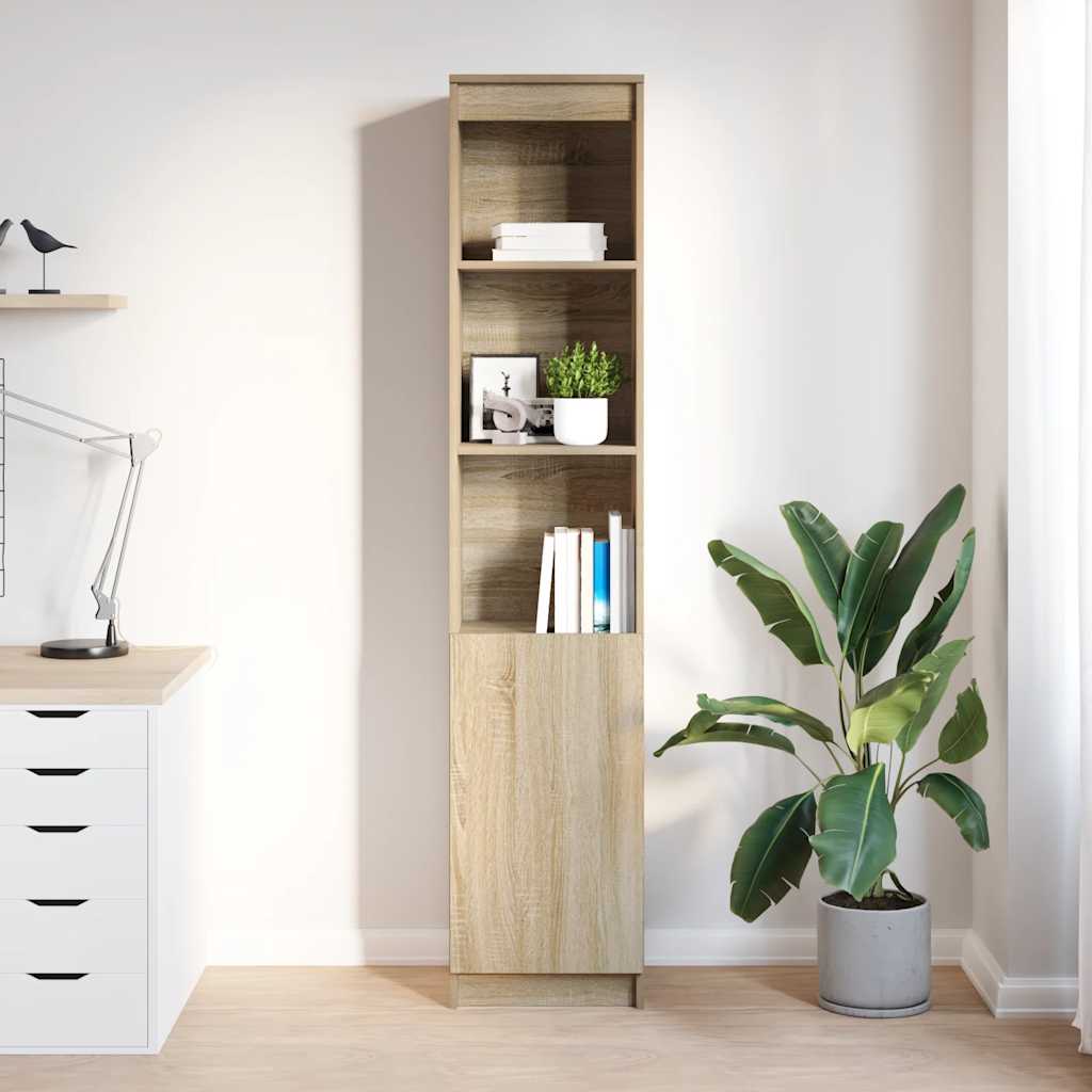 Highboard Sonoma-Eiche 37,5x35x180 cm Holzwerkstoff