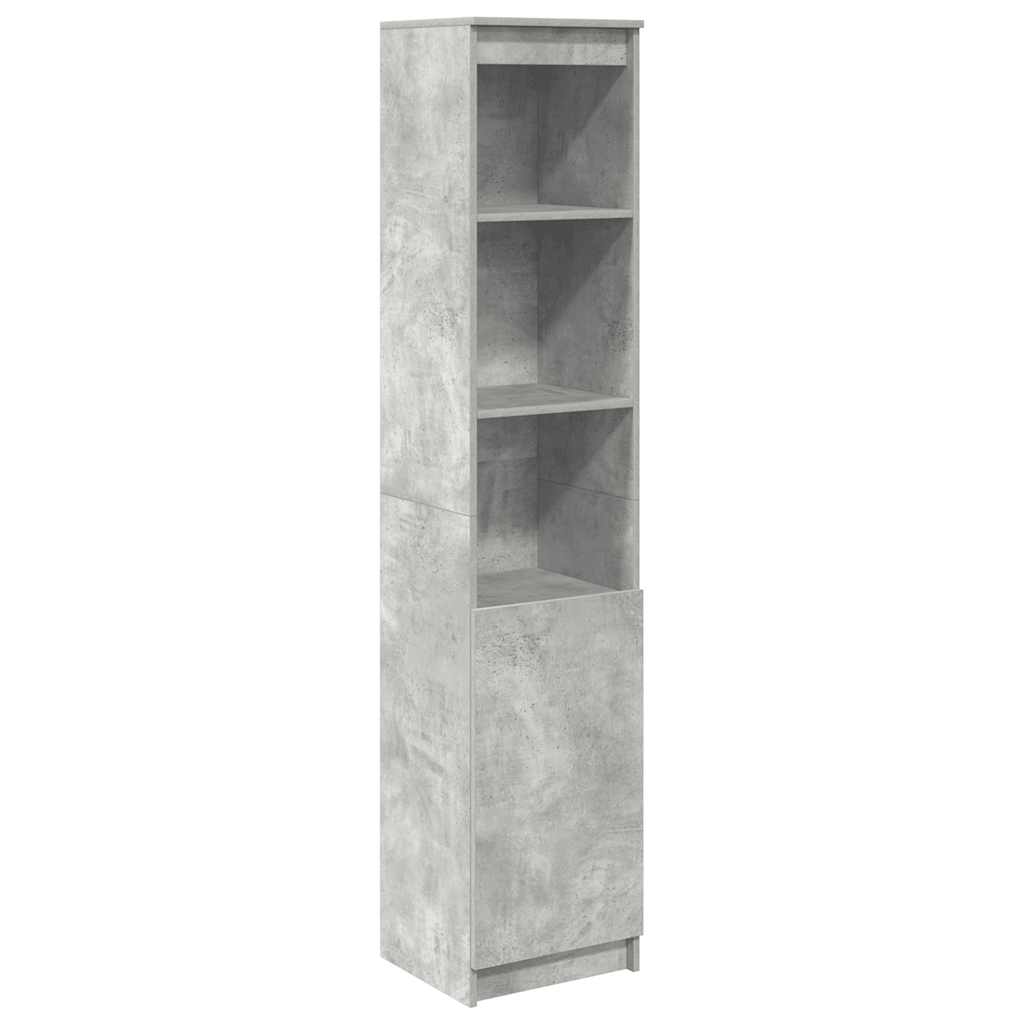 Highboard Betongrau 37,5x35x180 cm Holzwerkstoff