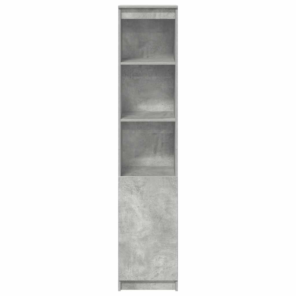 Highboard Betongrau 37,5x35x180 cm Holzwerkstoff