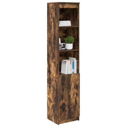 Highboard Räuchereiche 37,5x35x180 cm Holzwerkstoff