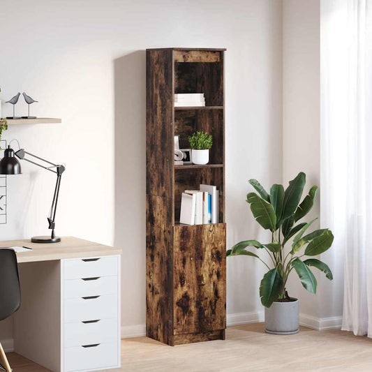 Highboard Räuchereiche 37,5x35x180 cm Holzwerkstoff