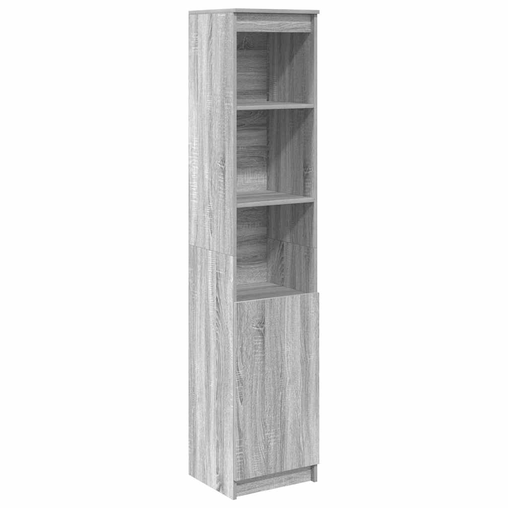 Highboard Grau Sonoma 37,5x35x180 cm Holzwerkstoff