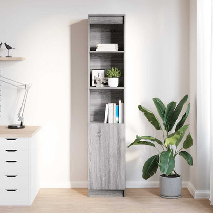 Highboard Grau Sonoma 37,5x35x180 cm Holzwerkstoff