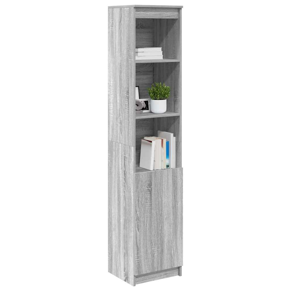 Highboard Grau Sonoma 37,5x35x180 cm Holzwerkstoff