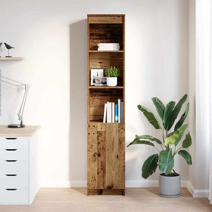 Highboard Altholz-Optik 37,5x35x180 cm Holzwerkstoff