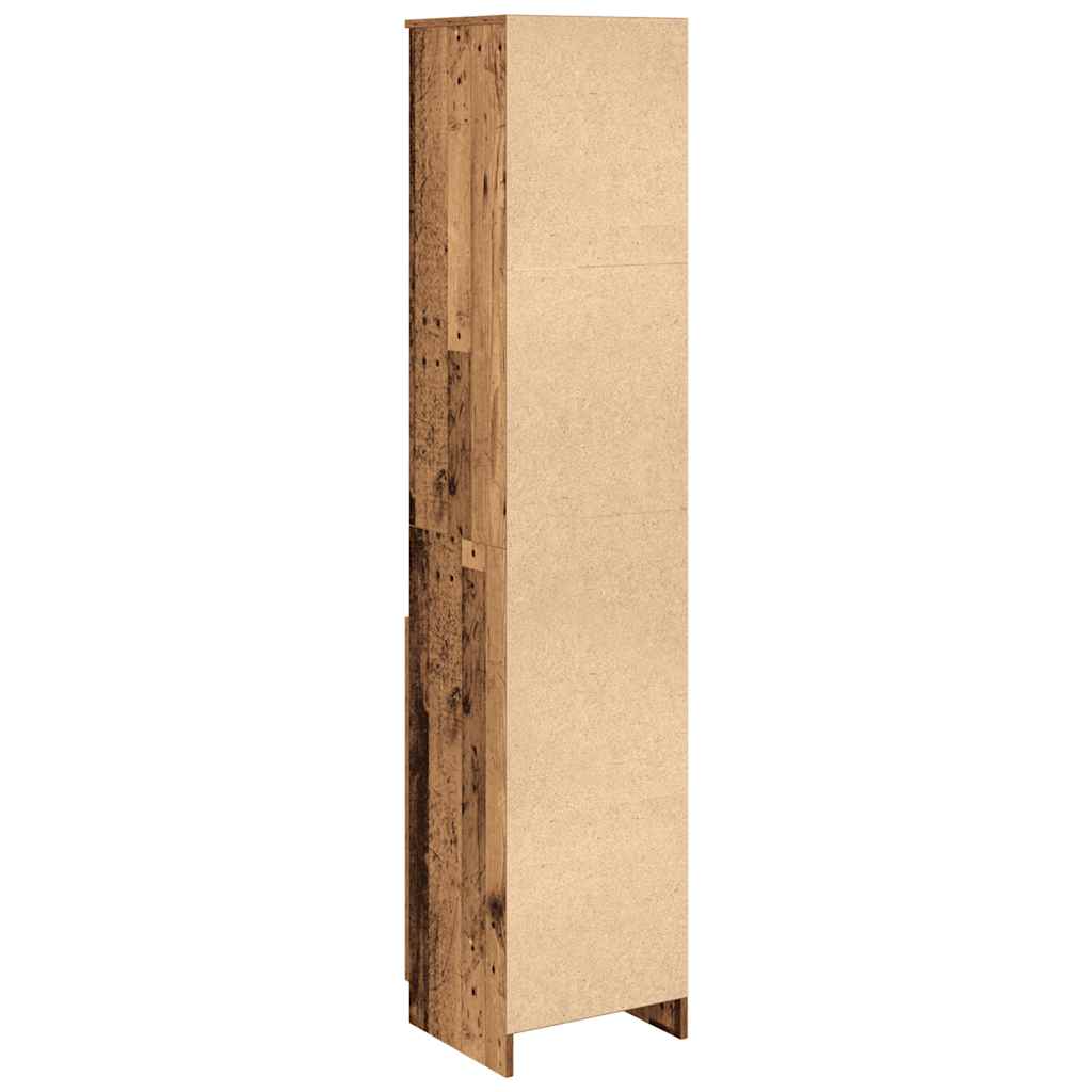 Highboard Altholz-Optik 37,5x35x180 cm Holzwerkstoff