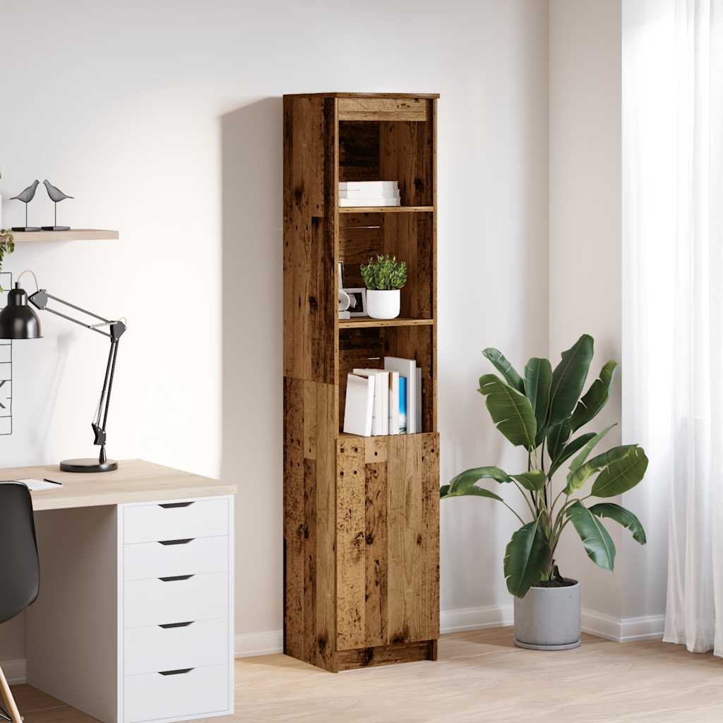 Highboard Altholz-Optik 37,5x35x180 cm Holzwerkstoff