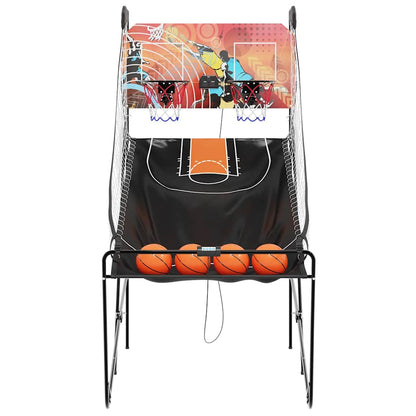 Arcade-Basketballspiel mit 4 Bällen für 2 Spieler