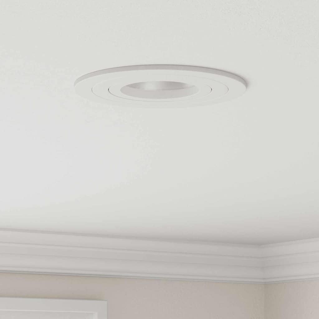 Spotlight 12 pcs Weiß 9 x 9 x 2 cm Aluminium