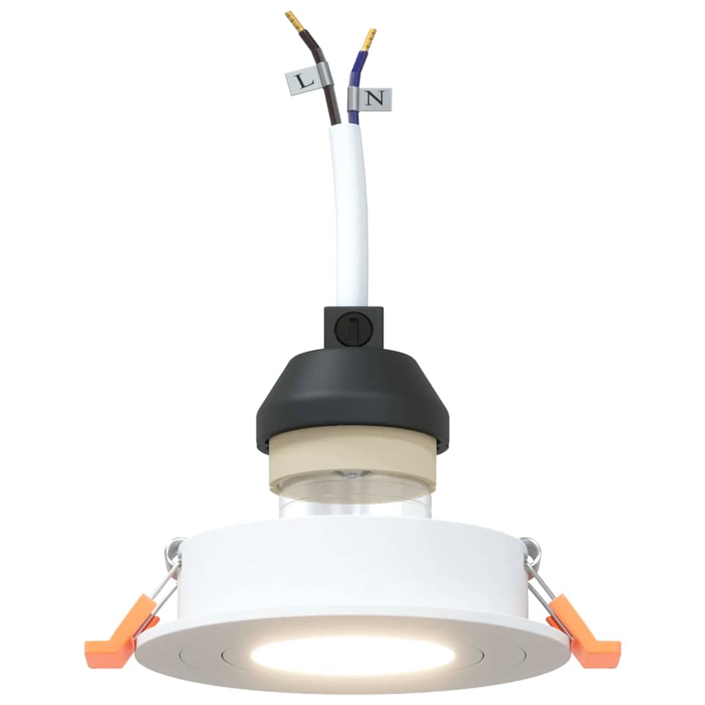 Spotlight 12 pcs Weiß 9 x 9 x 2 cm Aluminium