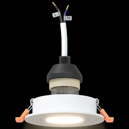 Spotlight 24 pcs Weiß 9 x 9 x 2 cm Aluminium