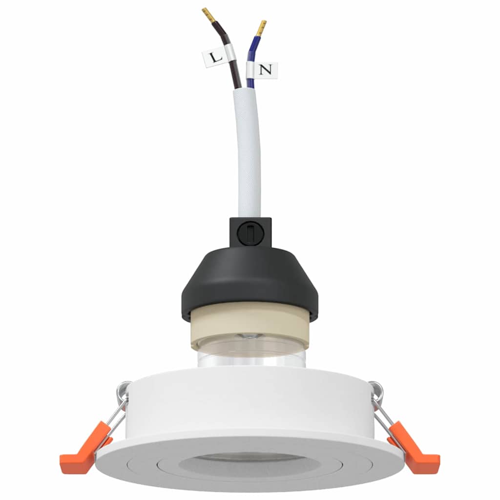 Spotlight 24 pcs Weiß 9 x 9 x 2 cm Aluminium