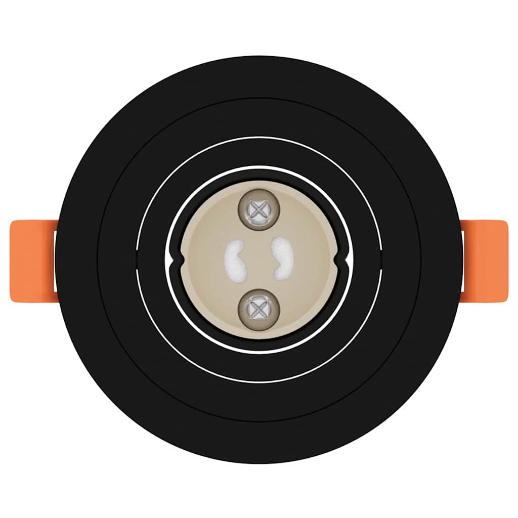 Spotlight 6 pcs Schwarz 9 x 9 x 2 cm Aluminium